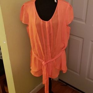 2XL Tall Cap Sleeve Blouse